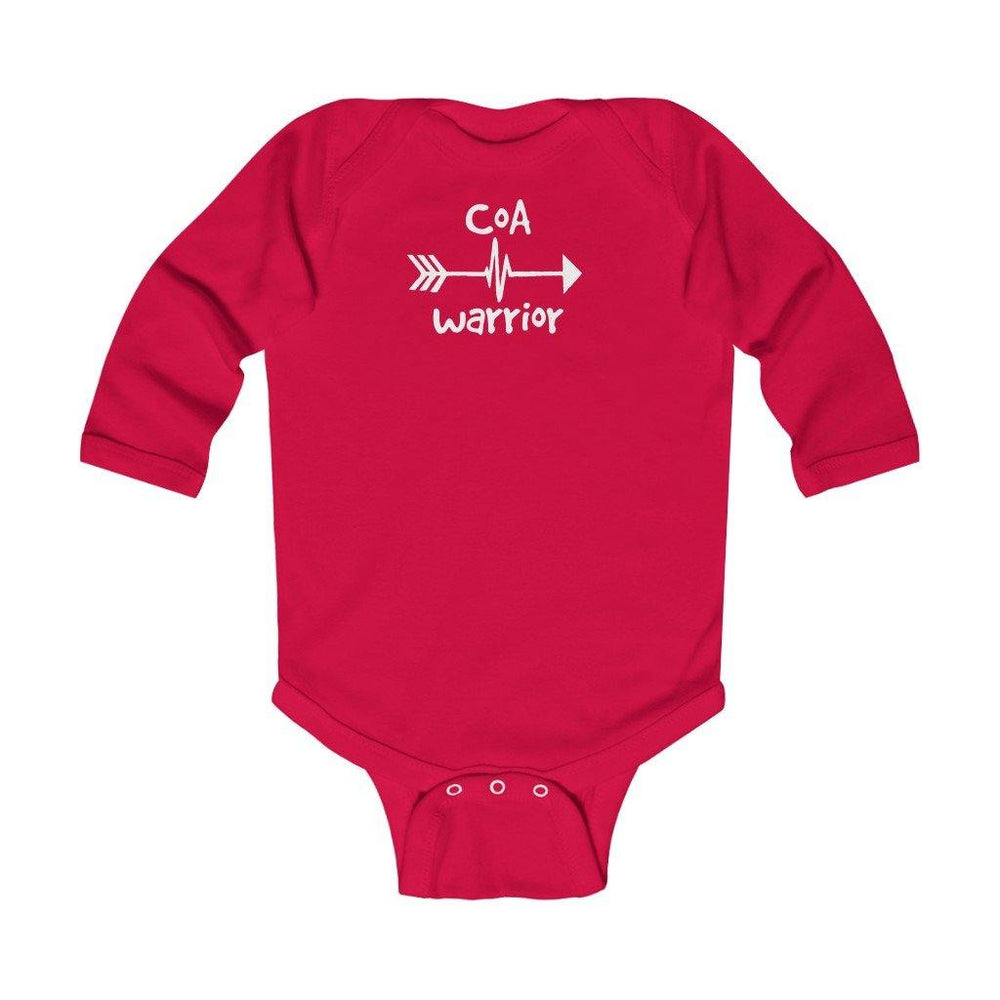 CoA Warrior Long-Sleeve Onesie - CHD warrior