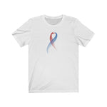 Heart Mom Ribbon Unisex Tee - CHD warrior