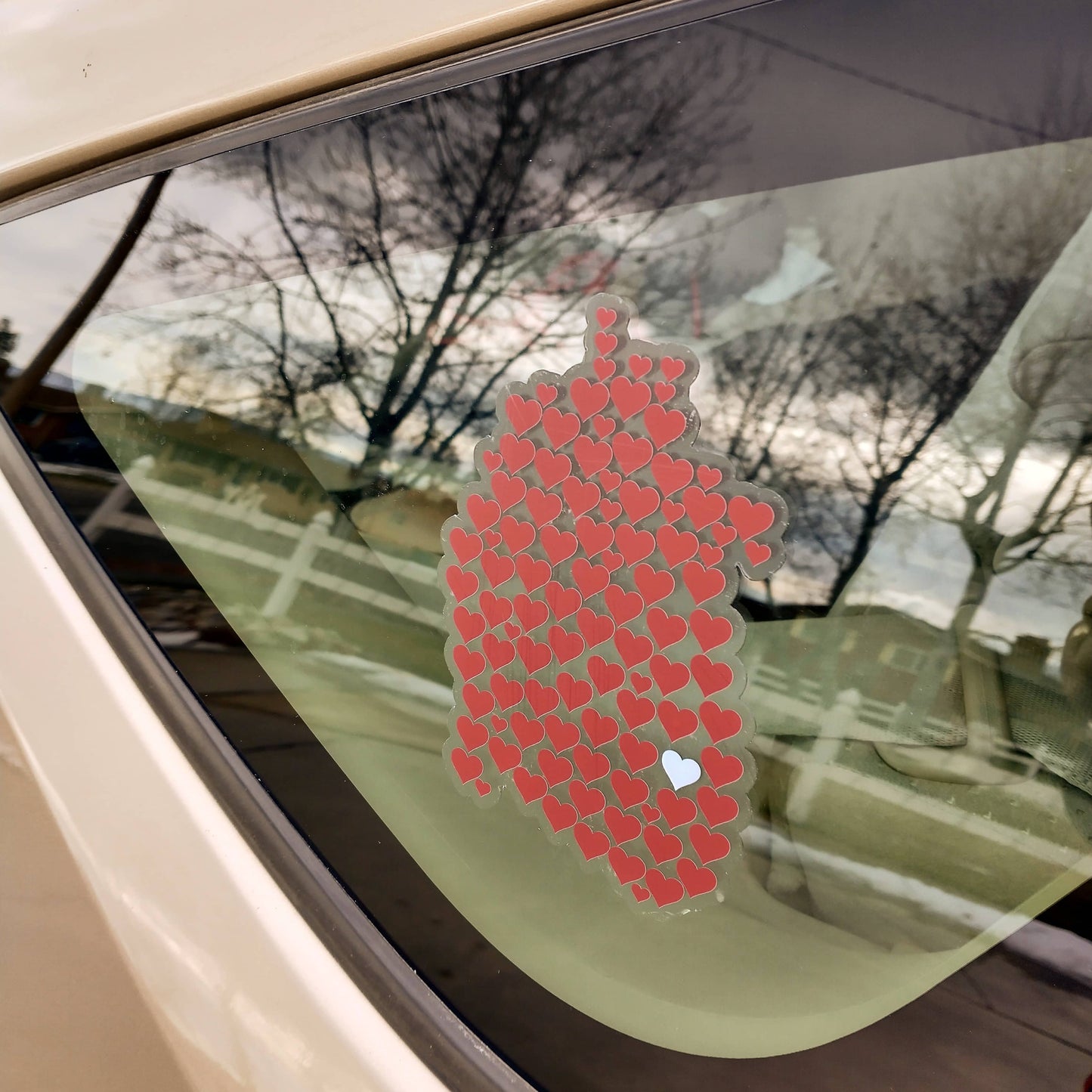 1 in 100 Hearts Decal