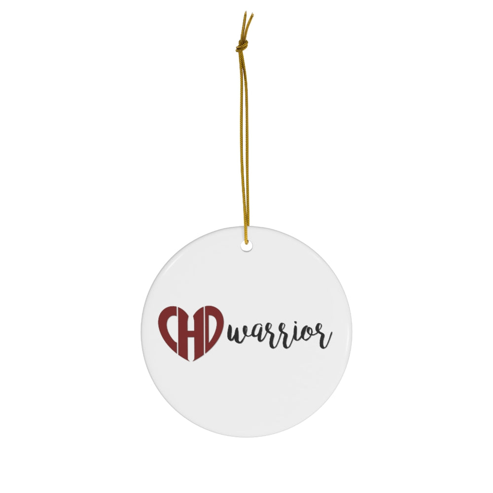 *NEW!* CHD Warrior Logo Ceramic Christmas Ornament