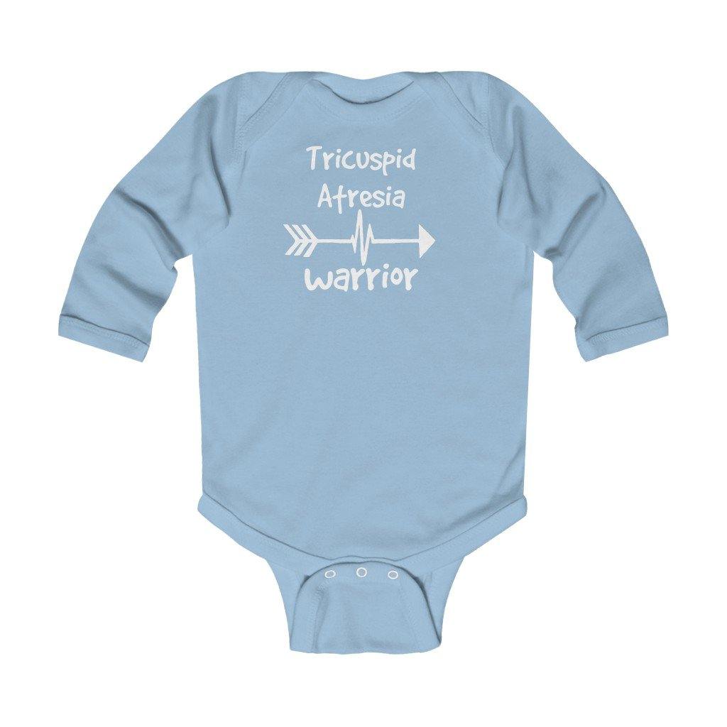 
                  
                    Tricuspid Atresia Warrior Long-Sleeve Onesie - CHD warrior
                  
                