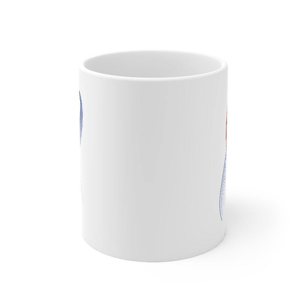 *NEW!* Heart Mom Ribbon Mug 11oz - CHD warrior
