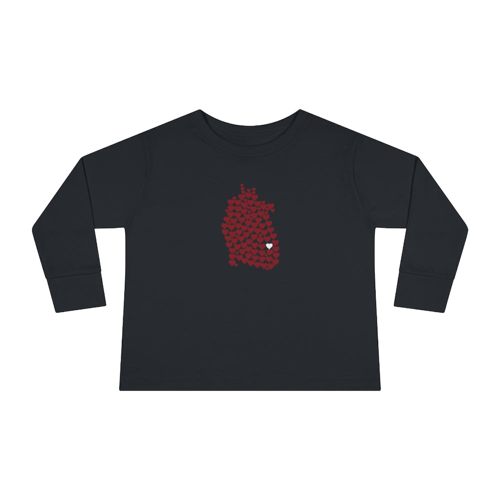 
                  
                    Toddler 1 in 100 Hearts Long Sleeve Tee
                  
                