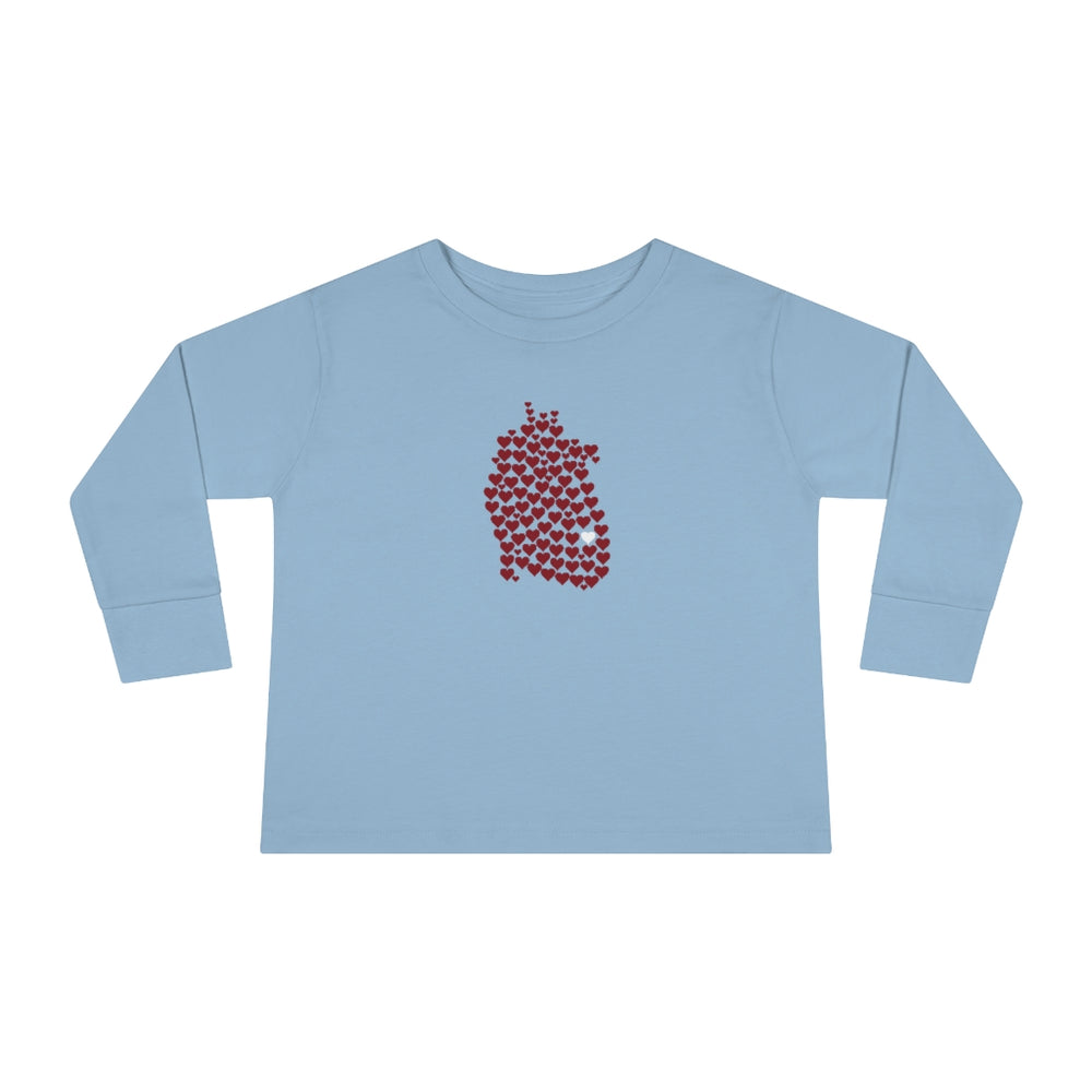 
                  
                    Toddler 1 in 100 Hearts Long Sleeve Tee
                  
                