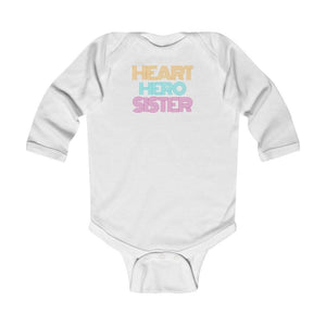 
                  
                    Heart Hero Sister Retro Long-Sleeve Onesie - CHD warrior
                  
                