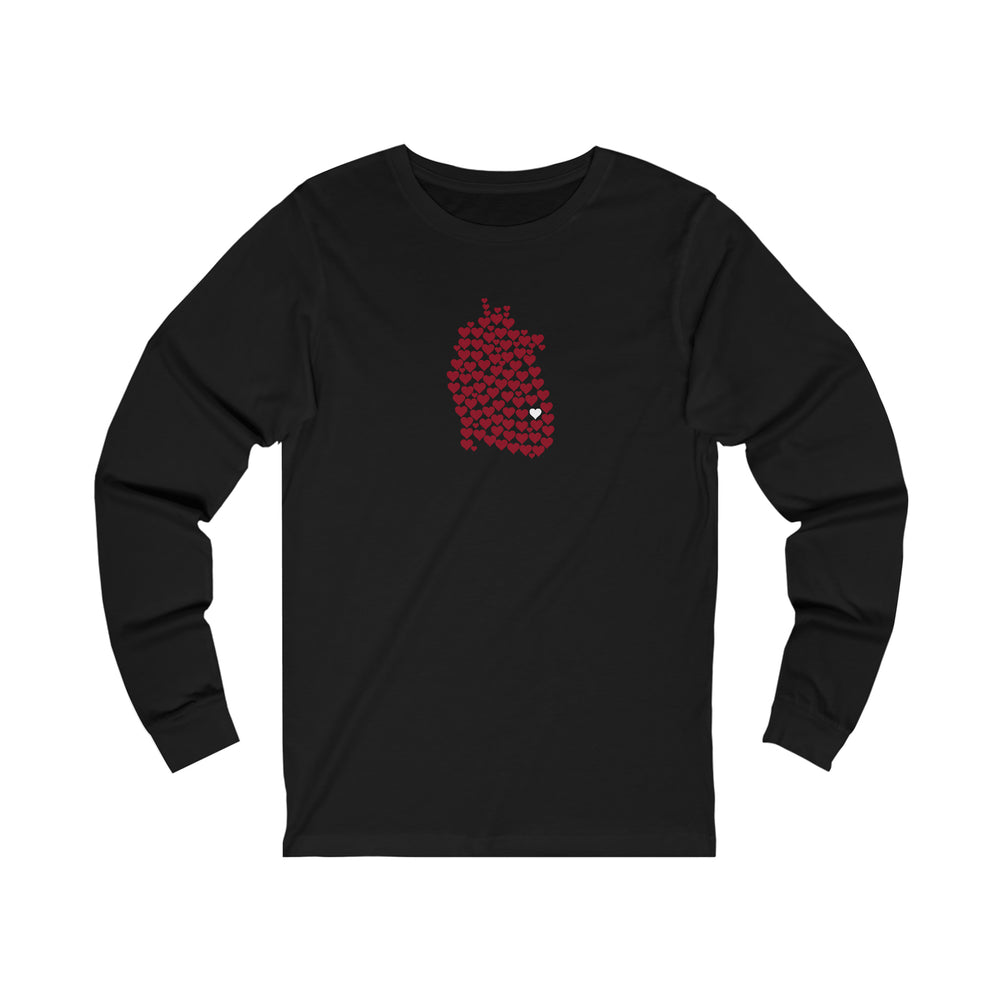 1 in 100 Hearts Unisex Long Sleeve Tee