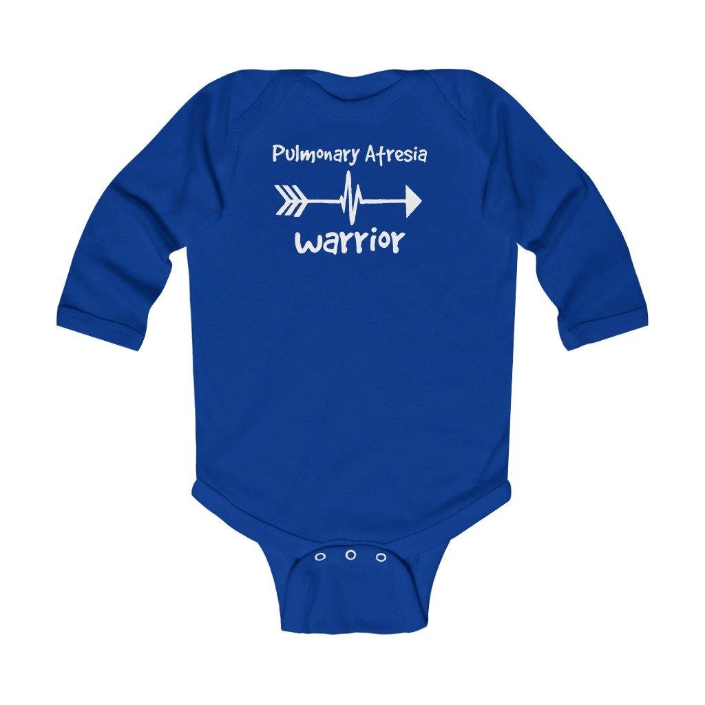 
                  
                    Pulmonary Atresia Warrior Long-Sleeve Onesie - CHD warrior
                  
                