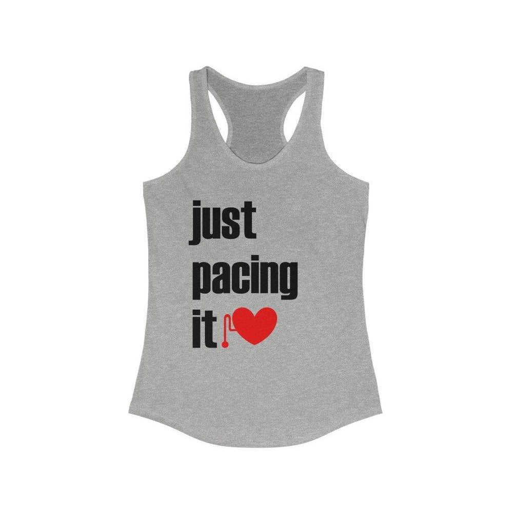 Just Pacing It Slim Fit Racerback Tank - CHD warrior