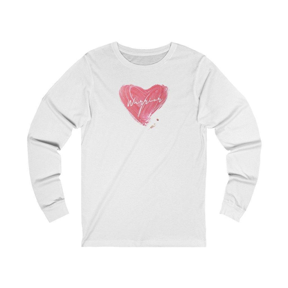 Brushed Heart Warrior Long Sleeve Tee - CHD warrior