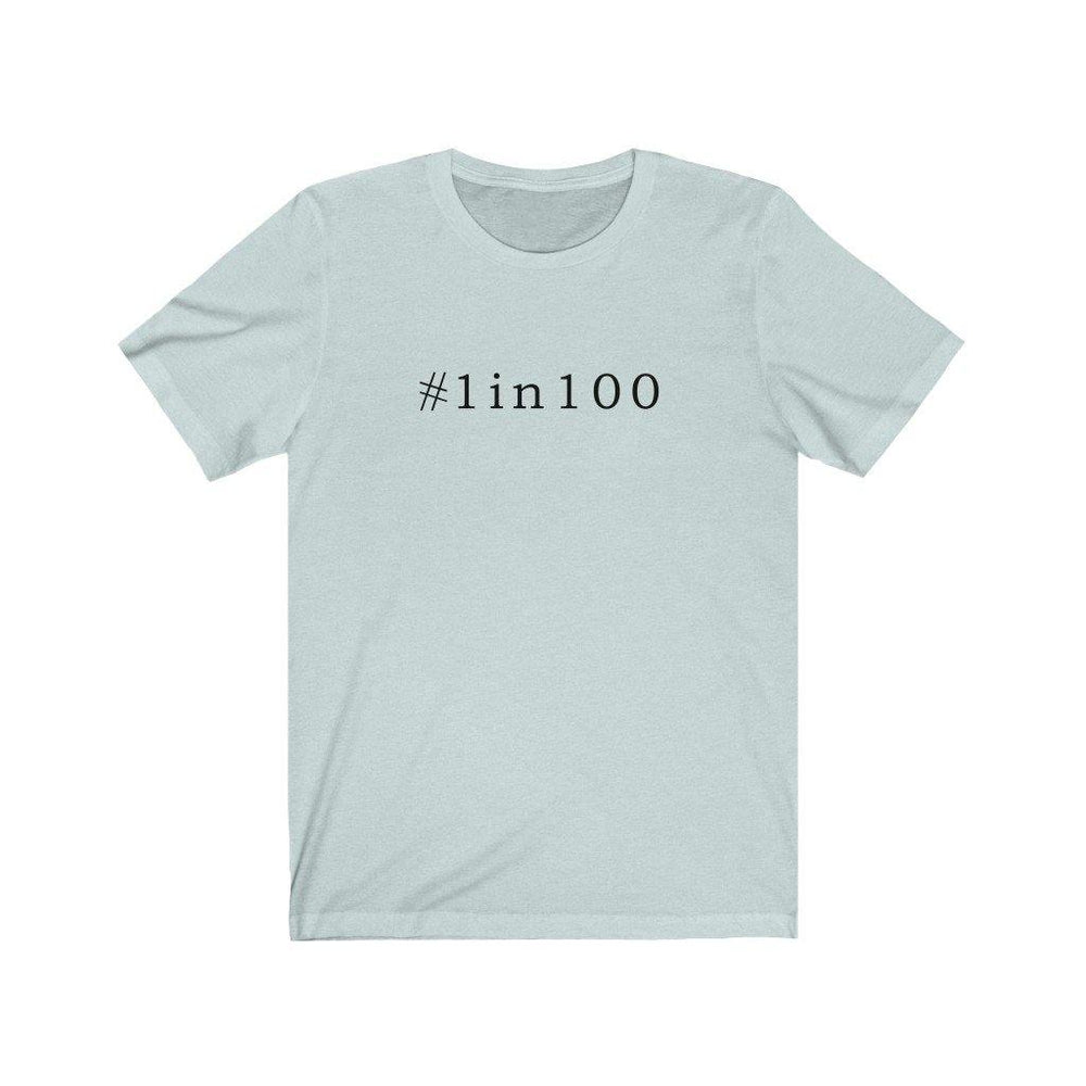 
                  
                    #1in100 Unisex Tee - CHD warrior
                  
                