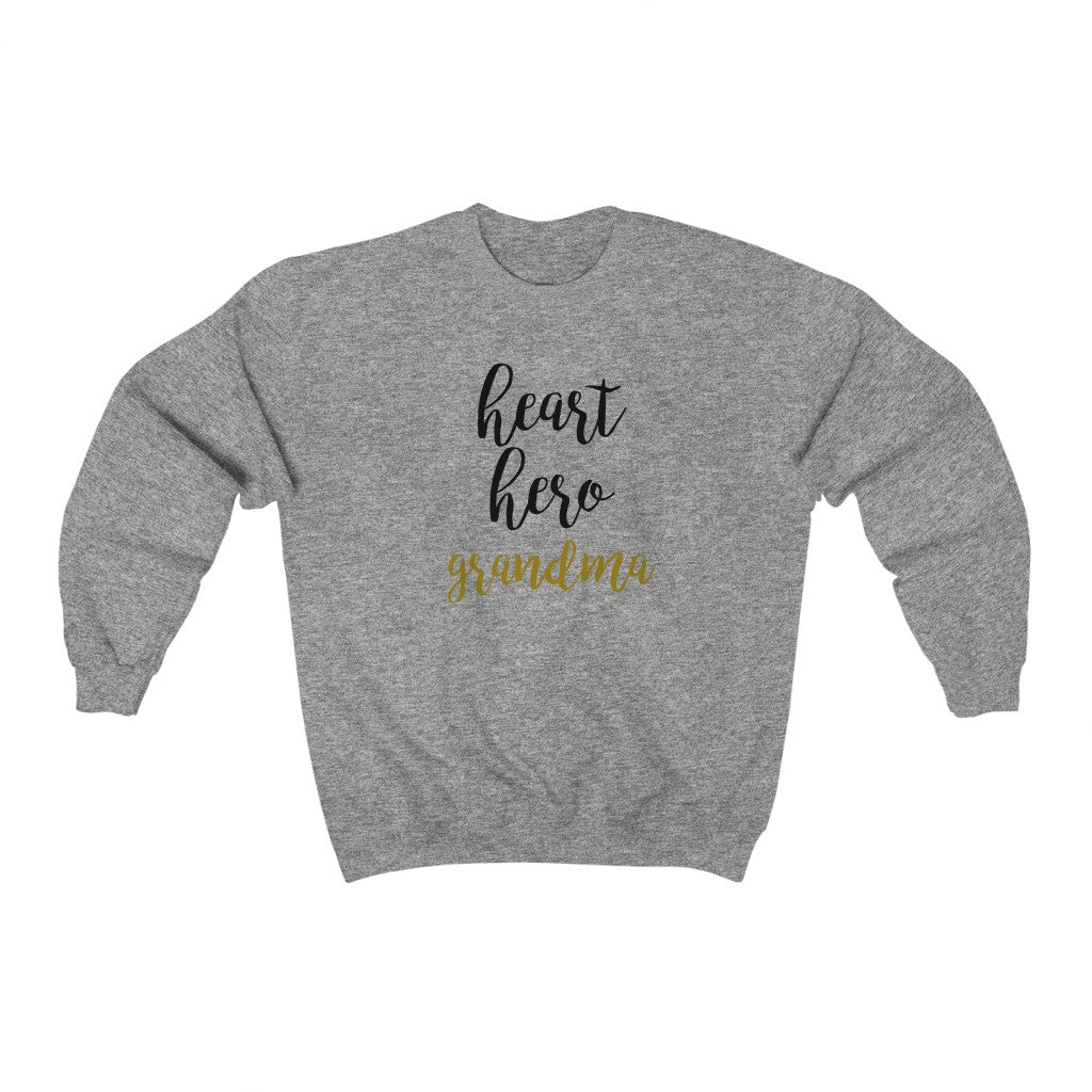 
                  
                    Heart Hero Grandma Crewneck Sweatshirt
                  
                