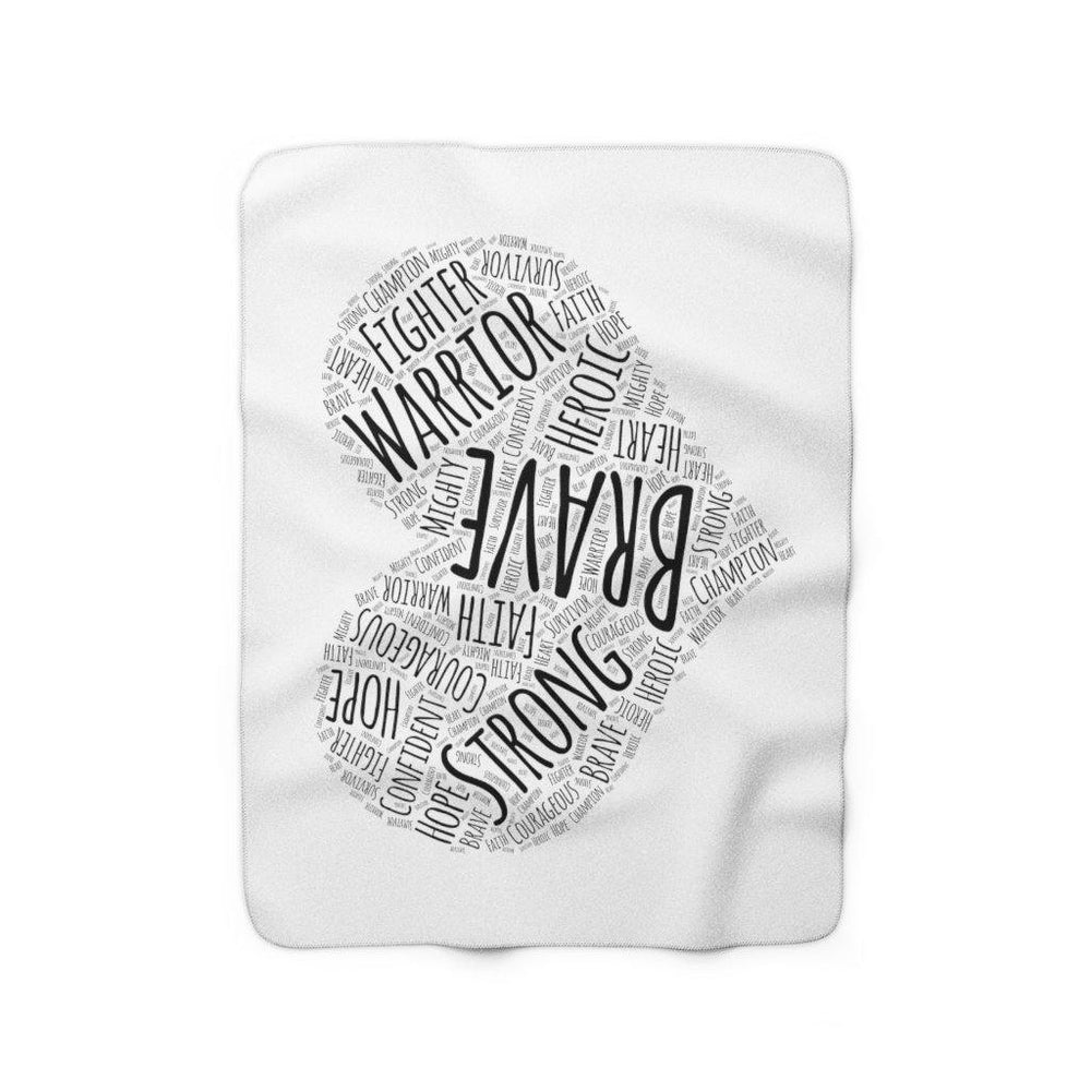 "If my Heart had Words" Fleece Blanket - CHD warrior