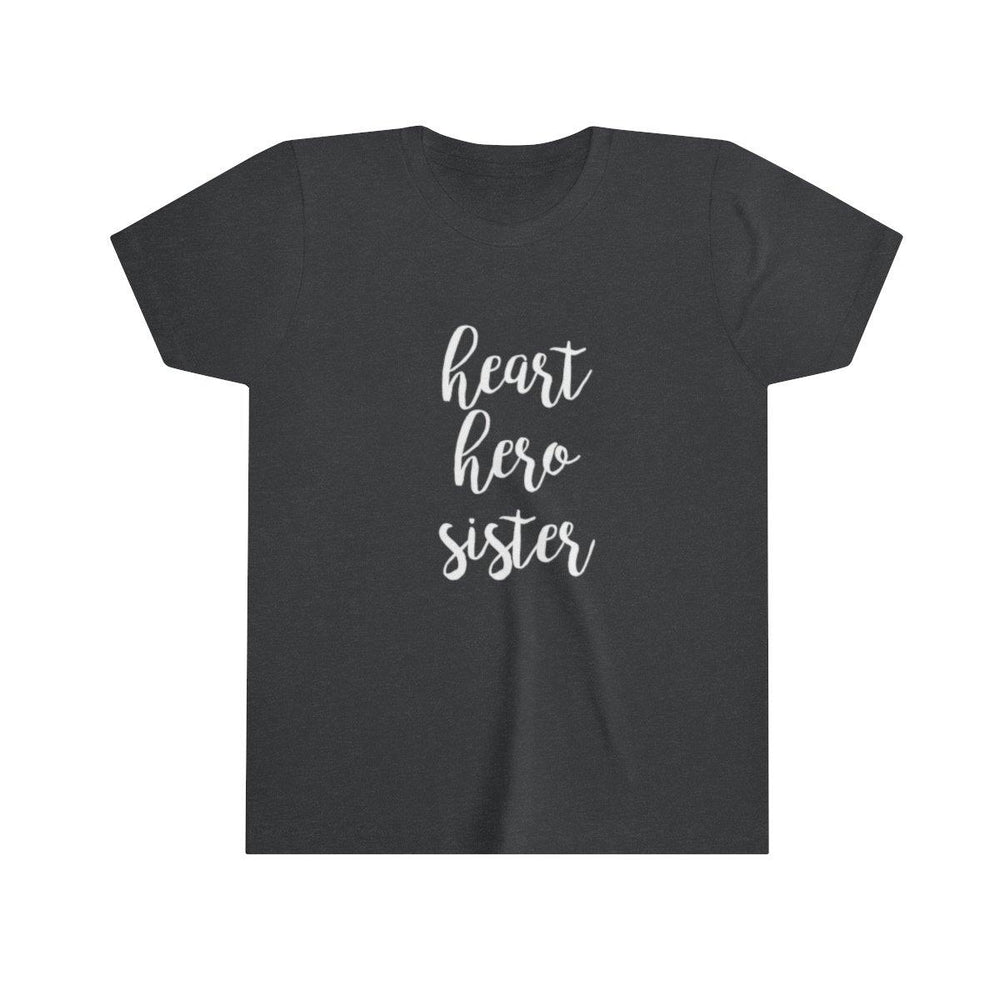 
                  
                    Youth Heart Hero Sister Tee - CHD warrior
                  
                