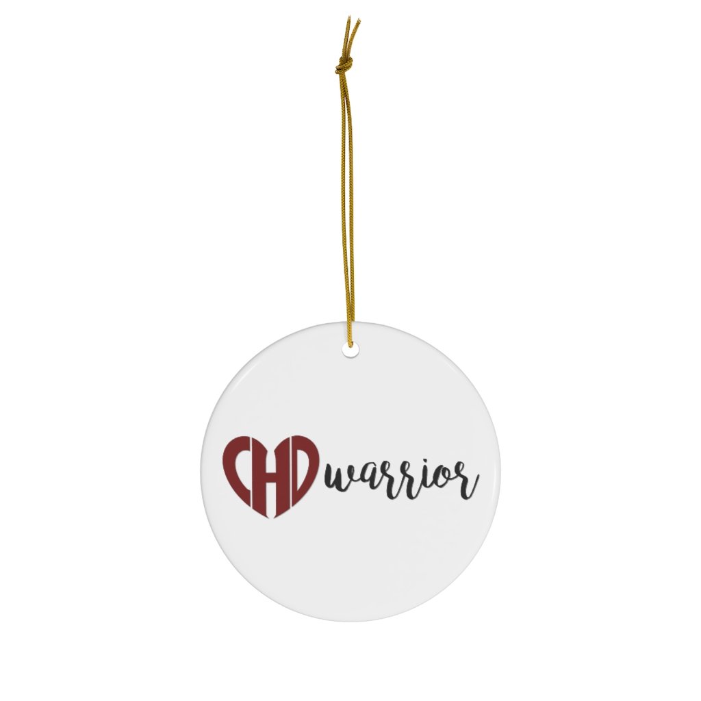 *Customized* CHD Warrior Ceramic Christmas Ornament - CHD warrior