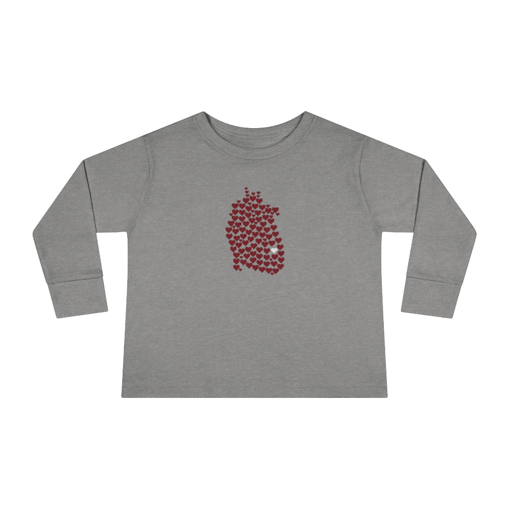 
                  
                    Toddler 1 in 100 Hearts Long Sleeve Tee
                  
                