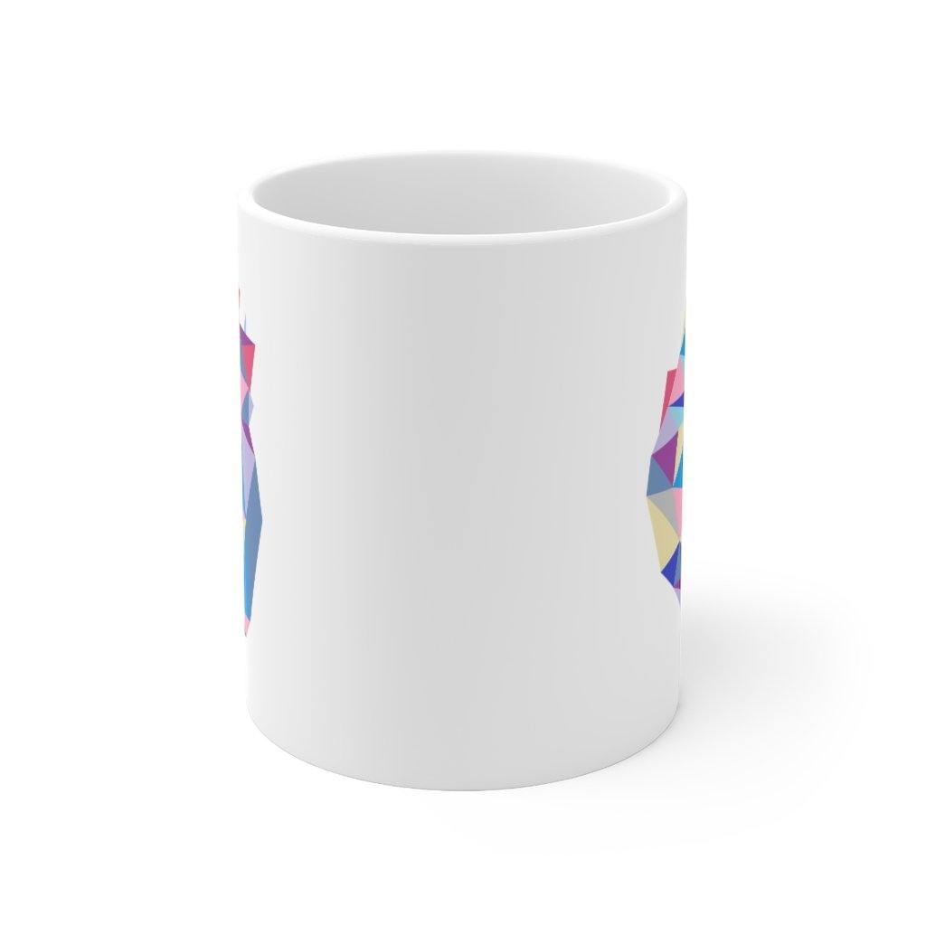 Abstract Heart Mug 11oz - CHD warrior